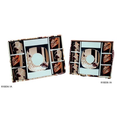 Σετ Φλυτζάνια Τσαγιού-Καφέ Πορσελάνης 6τεμ. Mocca