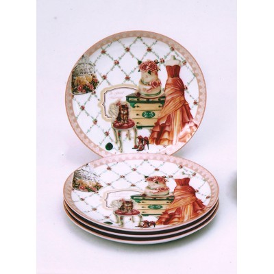 Σετ Πάστας Πορσελάνης 4τεμ. English Porcelain Vintage