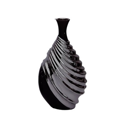 Βάζο Κεραμικό Διακοσμητικό Ασημί