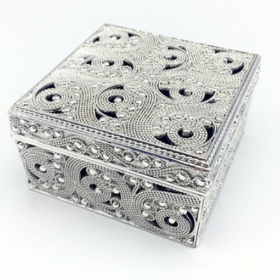 Μπιζουτιέρα Επάργυρη Τετράγωνη 104HQ21751