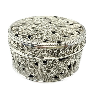 Μπιζουτιέρα Επάργυρη Στρογγυλή 104HQ21735