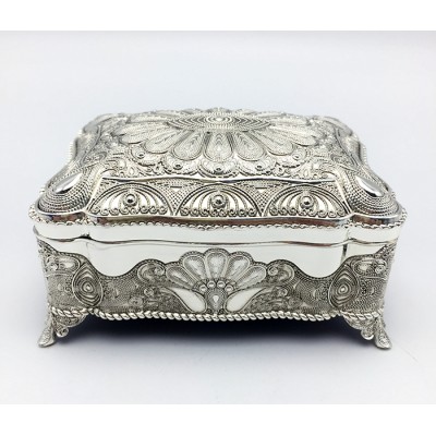 Μπιζουτιέρα Επάργυρη Ορθογώνια Λακαριστή 104HQ17962