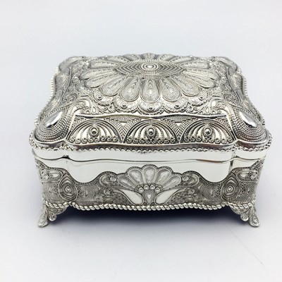 Μπιζουτιέρα Επάργυρη Ορθογώνια Λακαριστή 104HQ17963