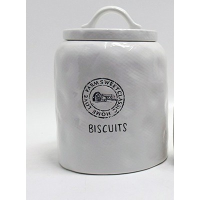 Μπισκοτιερα Κεραμική Λευκή JW175170