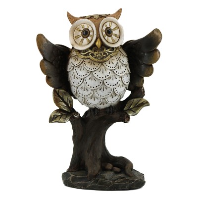 Διακοσμητική Κουκουβάγια Polyresin Σε Κλαδί 14x7.5x19.5εκ