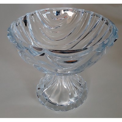 Γυάλινο Μπολ Με Πόδι Με Κυματιστό Σχέδιο
