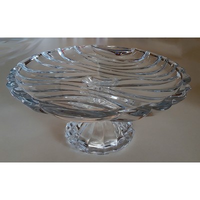 Γυάλινη τουρτιέρα με πόδι Με Κυματιστό Σχέδιο