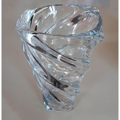Γυάλινο Βάζο Με Κυματιστό Σχέδιο