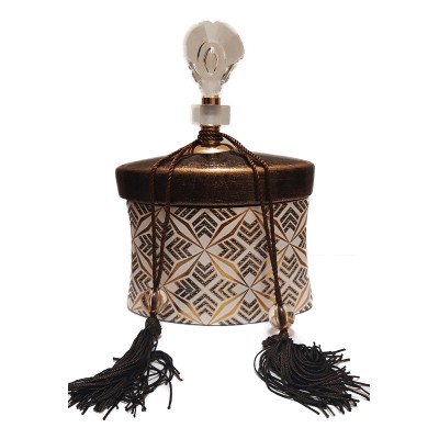 Βάζο Τζαρ Κεραμικό Με Καπάκι/Φούντα WB13-02-19410