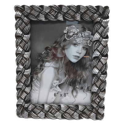 Κορνίζα Polyresin Ασημί 19562-68 15×20εκ.