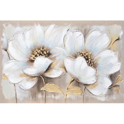 Πίνακας Σε Καμβά Με Λουλούδια