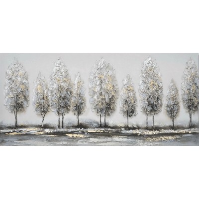 Πίνακας Σε Καμβά Δέντρα Μέσα Στη Φύση