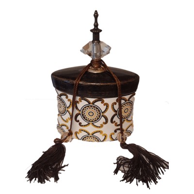 Βάζο Τζαρ Κεραμικό Με Καπάκι/Φούντα WB13-02-2002