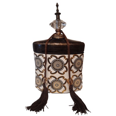 Βάζο Τζαρ Κεραμικό Με Καπάκι/Φούντα WB13-01-2002