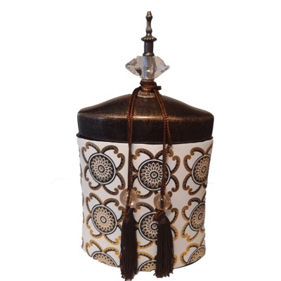 Βάζο Τζαρ Κεραμικό Με Καπάκι/Φούντα WB13-2002