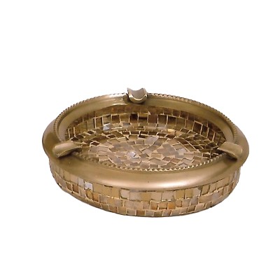 Σταχτοδοχείο γυάλινο διακοσμητικό Ψηφιδωτό Χρυσό