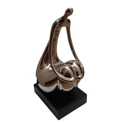 Κεραμική Διακοσμητική Φιγούρα Γυναίκας Με Μαύρη Βάση