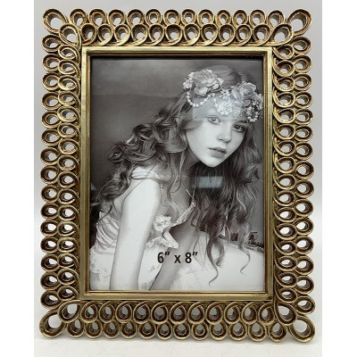 Κορνίζα Polyresin Χρυσή 20578-68-G 15×20εκ.