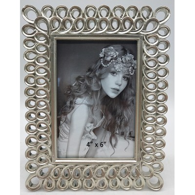 Κορνίζα Polyresin Ασημί 20577-46-S 10×15εκ.