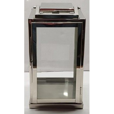 Φανάρι Μεταλλικό Ασημί 18x18x32εκ.