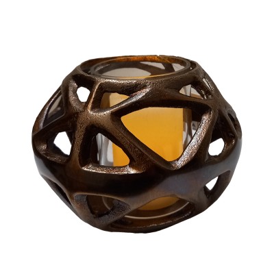 Θήκη Ρεσώ Μεταλλική Μπρονζέ 10x14εκ.