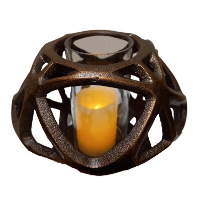 Θήκη Ρεσώ Μεταλλική Μπρονζέ 20x14εκ.