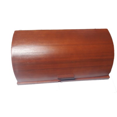 Ψωμιέρα Ξύλινη Με Συρόμενο Καπάκι Σε Κερασί / Cherry Χρώμα 38x26x15.50εκ