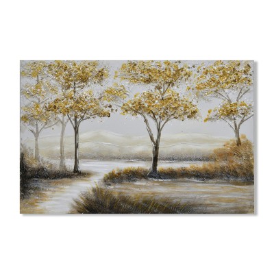 Πίνακας Σε Καμβά Δέντρα Με Δρόμο 70x150x3εκ.