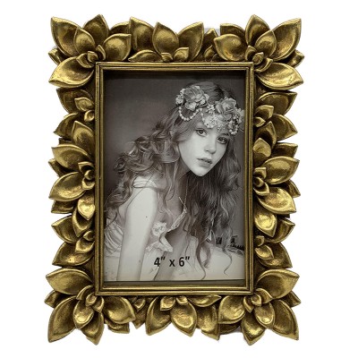 Κορνίζα Polyresin Χρυσή Ανάγλυφη 10×15-13x18-15x20-20x25εκ.