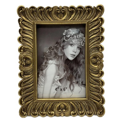 Κορνίζα Polyresin Χρυσή Ανάγλυφη 10×15-13x18-15x20-20x25εκ.