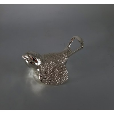 Ανοιχτήρι για κρασί & σαμπάνια επάργυρο σπουργίτι 8εκ.