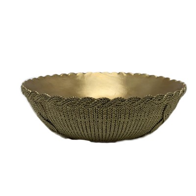 Polyresin Light Green-Χρυσό Κουπ 25x25εκ