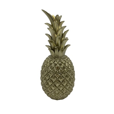 Διακοσμητικός Ανανάς Polyresin Χρυσός 9.5x9.5x24cm