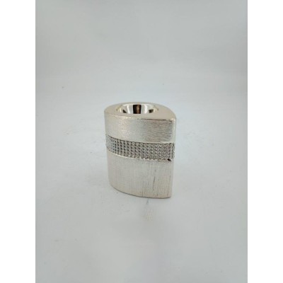 Διακοσμητικό Σαμπανιζέ Κεραμικό Κηροπήγιο Με Στρας 8.5x6.4x8.5cm