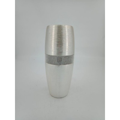 Διακοσμητικό Σαμπανιζέ Κεραμικό Βάζο Με Στρας 13.3x13.3x31cm