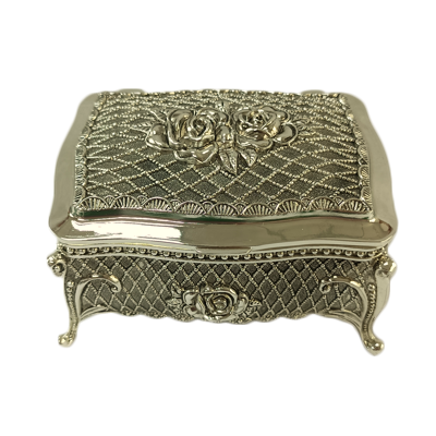 Μπιζουτιέρα Επάργυρη Λακαριστή 9.50x7.50x5.80cm