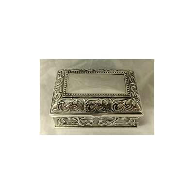 Μπιζουτιέρα Επάργυρη Λακαριστή 8.9x6.4x4.4cm