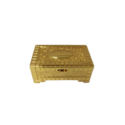 Μπιζουτιέρα Επάργυρη Λακαριστή Χρυσή 12.8x9x5.5cm