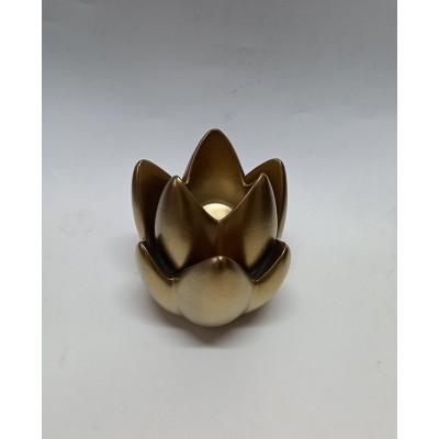 Κεραμικό Διακοσμητικό Χρυσό Νούφαρο 11x11x14.5cm