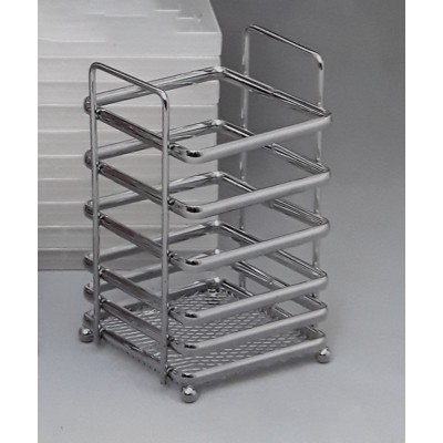 Κουταλοθήκη Μεταλλική Chrome 9x7x16cm