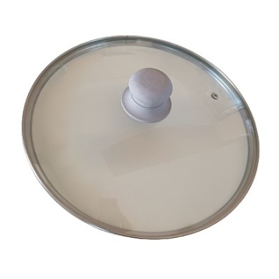 Γυάλινο Καπάκι Πυράντοχο Για Τηγάνι & Κατσαρόλα 28εκ