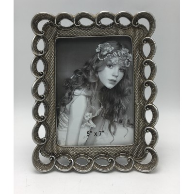 Κορνίζα Polyresin Ασημί 24049-57 13×18εκ