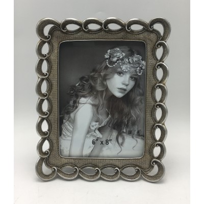 Κορνίζα Polyresin Ασημί 24049-68 15×20εκ