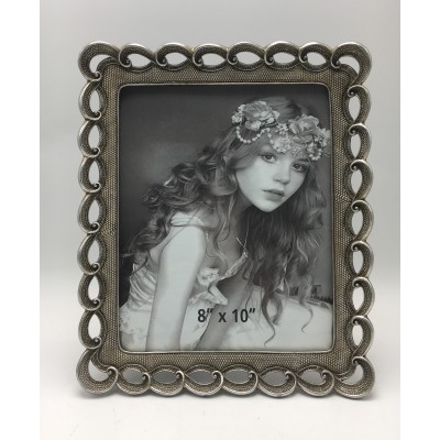 Κορνίζα Polyresin Ασημί 24049-81 20×25εκ.