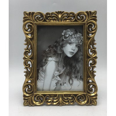 Κορνίζα Polyresin Χρυσή Ανάγλυφη 23911-57 13×18εκ