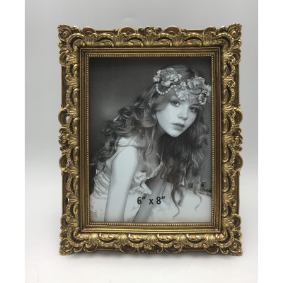 Κορνίζα Polyresin Χρυσή Ανάγλυφη 23721-68 15×20εκ.