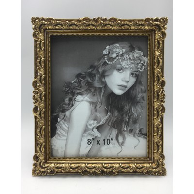 Κορνίζα Polyresin Χρυσή Ανάγλυφη 23721-81 20×25εκ.