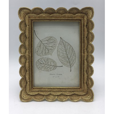 Κορνίζα Polyresin Χρυσή Ανάγλυφη 22225-57 13×18εκ.