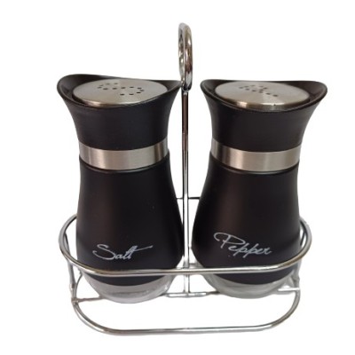 Σετ Αλατοπίπερο Με Μεταλλική Βάση 2τμχ 130ml