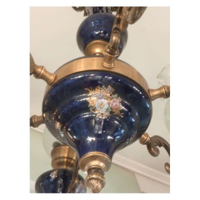 Φωτιστικό Εξάφωτο Μπρούτζινο